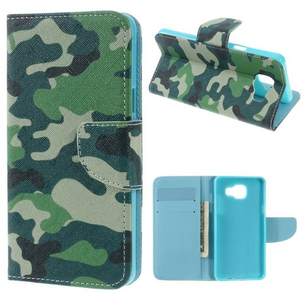 Folio-hoesje voor Samsung Galaxy A5 2016 Militaire Camouflage