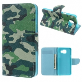 Folio-hoesje voor Samsung Galaxy A5 2016 Militaire Camouflage