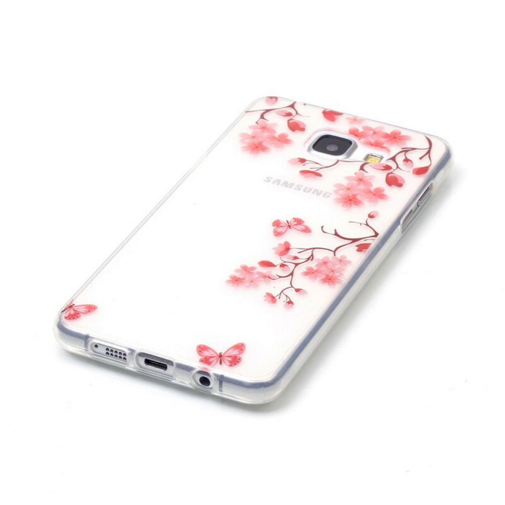 Hoesje voor Samsung Galaxy A5 2016 Pruimenbloesems