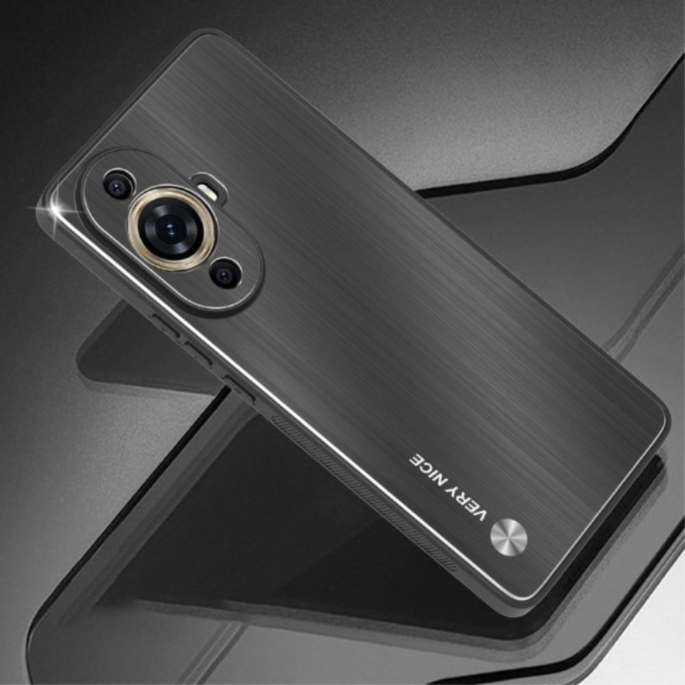 Case Hoesje Huawei Nova 12s Telefoonhoesje Metaaleffect