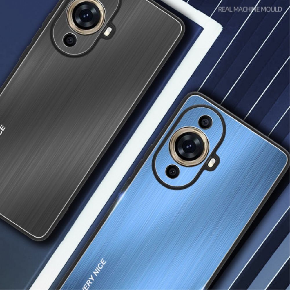 Case Hoesje Huawei Nova 12s Telefoonhoesje Metaaleffect