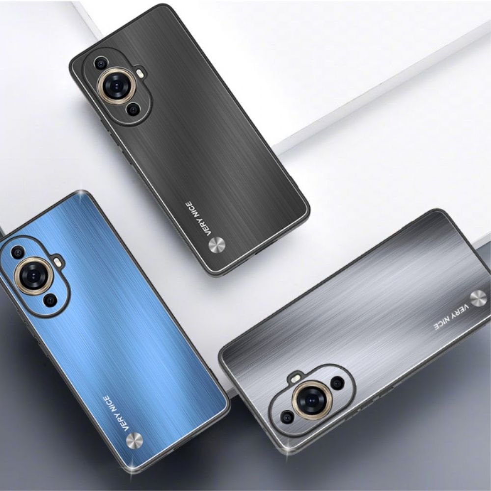 Case Hoesje Huawei Nova 12s Telefoonhoesje Metaaleffect