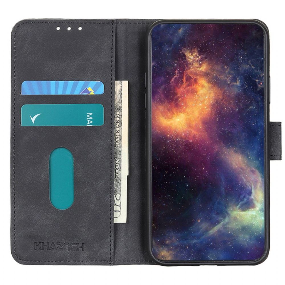 Flip Case Leren Huawei Nova 12s Retrotextuur Khazneh