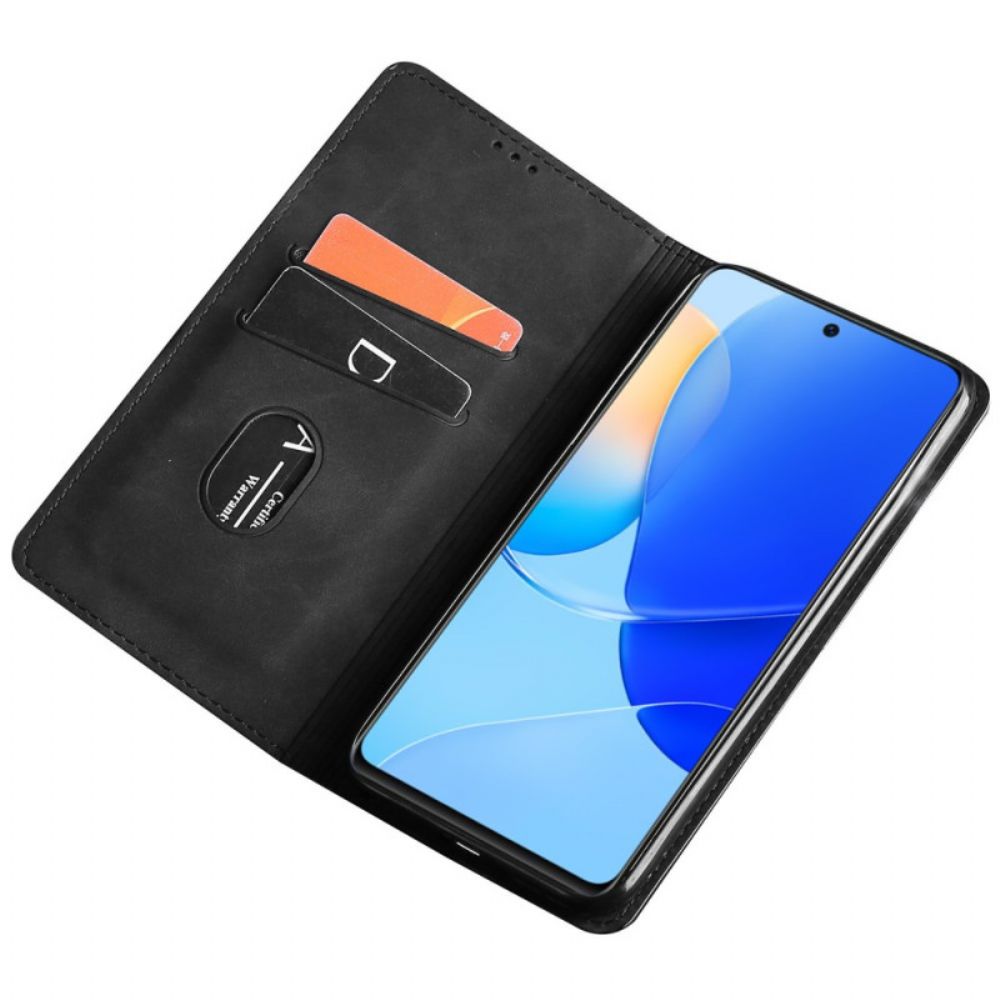 Folio-hoesje Huawei Nova 12s Telefoonhoesje Suède Stijl