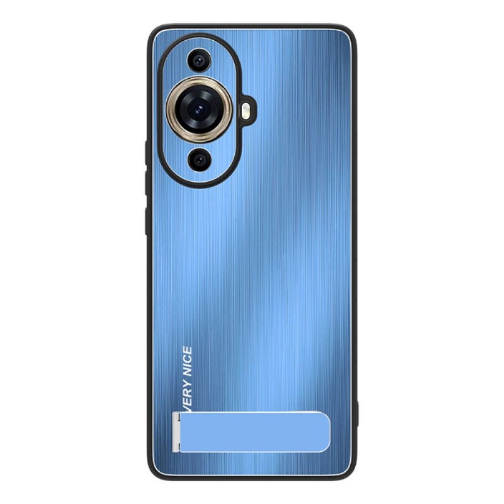 Hoesje Huawei Nova 12s Ondersteuning Met Metaaleffect Bescherming Hoesje