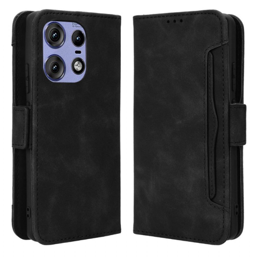 Flip Case Leren Motorola Edge 50 Pro Multikaarten