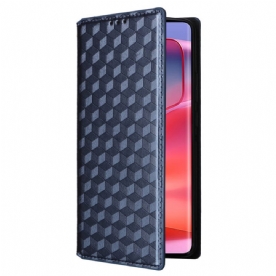 Folio-hoesje Motorola Edge 50 Pro 3d-ruitpatroon