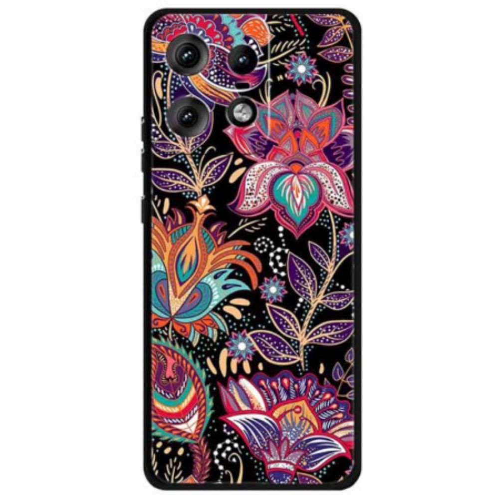 Hoesje Motorola Edge 50 Pro Viooltjesblad