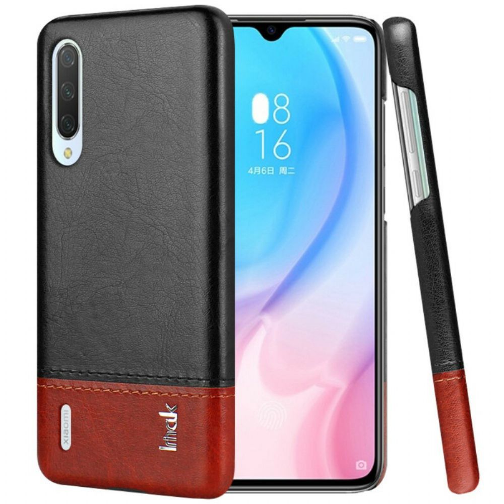 Hoesje voor Xiaomi Mi 9 Lite Imak Ruiyi-serie Leereffect