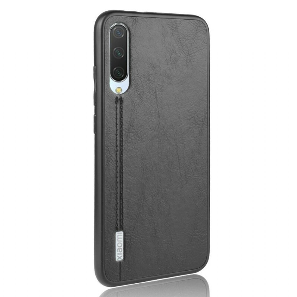 Hoesje voor Xiaomi Mi 9 Lite Naad Leereffect