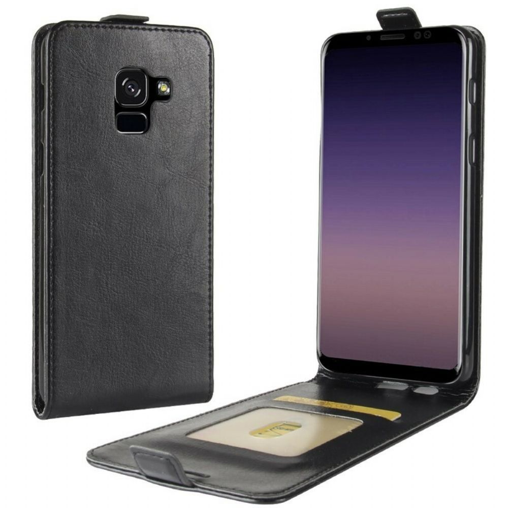 Folio-hoesje voor Samsung Galaxy A8 2018 Flip Case Opvouwbaar Leereffect