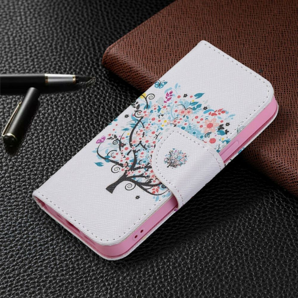 Flip Case voor iPhone 13 Mini Bloemrijke Boom