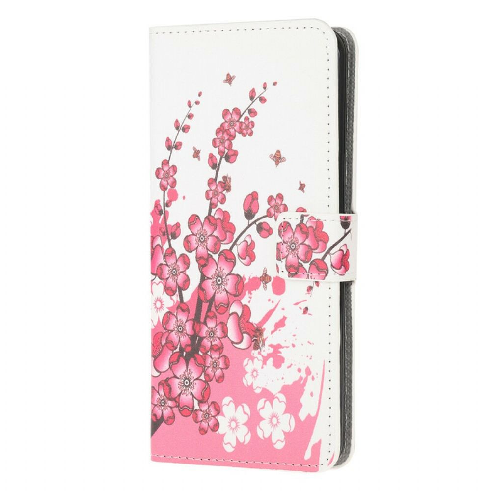 Flip Case voor iPhone 13 Mini Tropische Bloemen