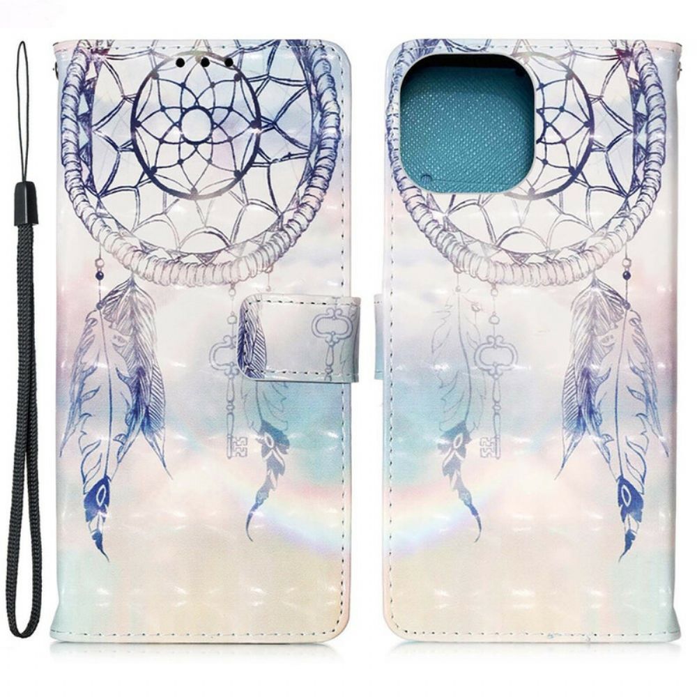 Folio-hoesje voor iPhone 13 Mini Aquarel Dromenvanger