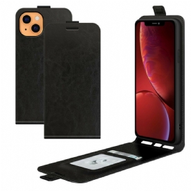 Folio-hoesje voor iPhone 13 Mini Flip Case Verticale Flap Leereffect