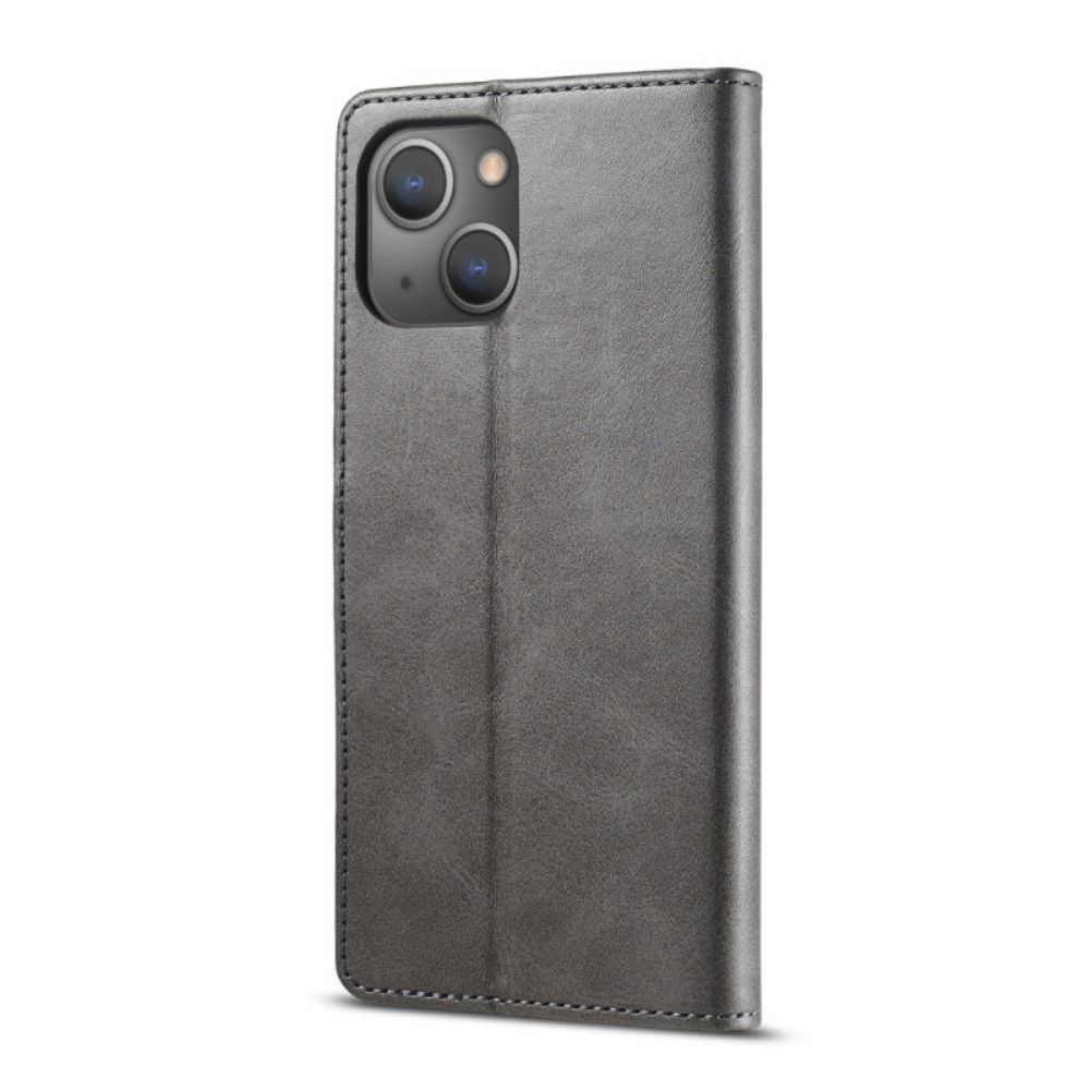 Folio-hoesje voor iPhone 13 Mini Lc.imeeke Leereffect