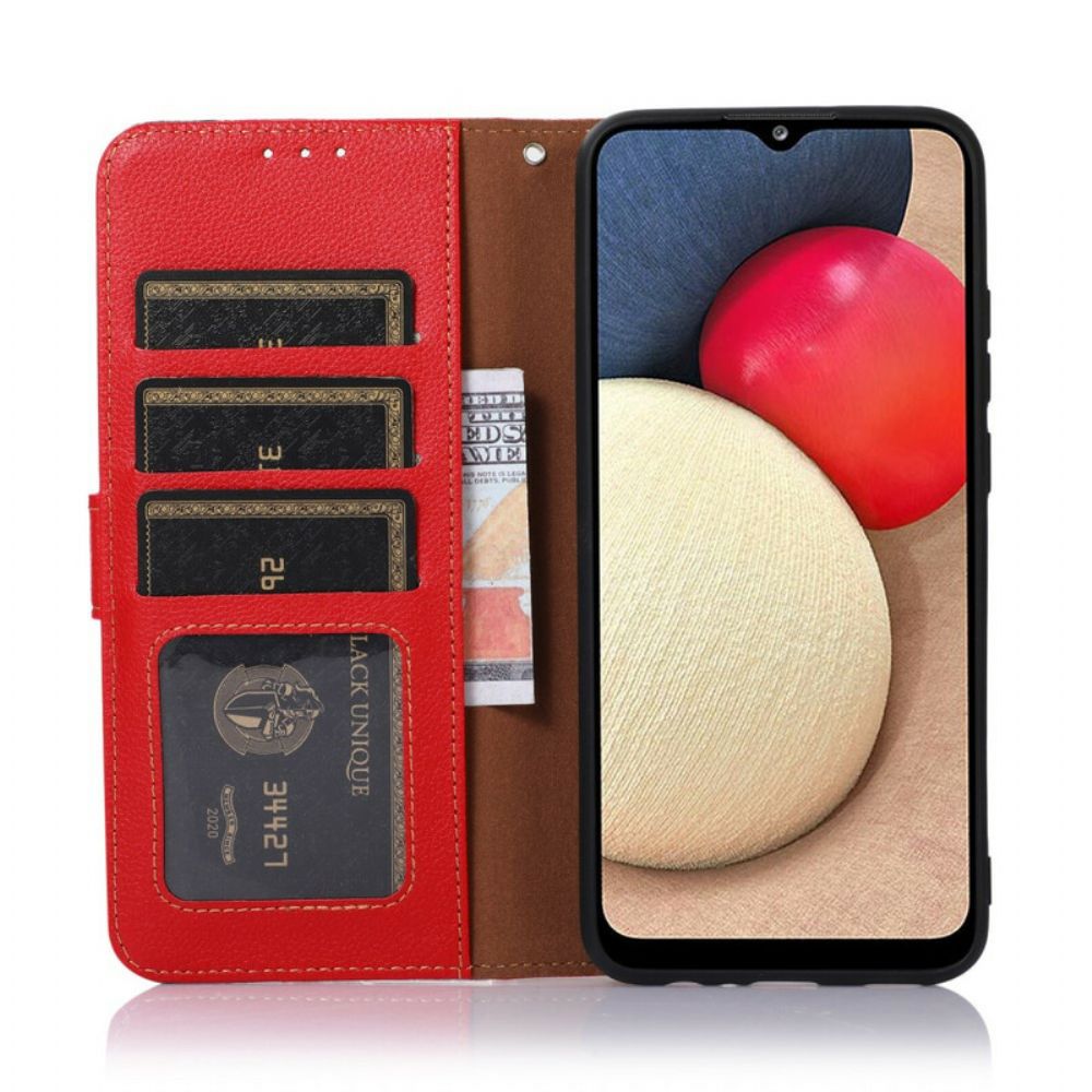 Folio-hoesje voor iPhone 13 Mini Liche-stijl Rfid Khazneh