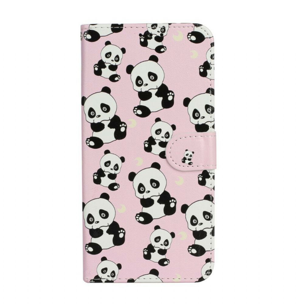 Folio-hoesje voor iPhone 13 Mini Meerdere Panda's