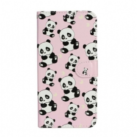 Folio-hoesje voor iPhone 13 Mini Meerdere Panda's