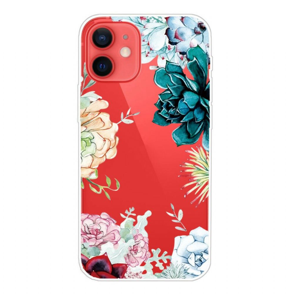 Hoesje voor iPhone 13 Mini Aquarel Bloemen