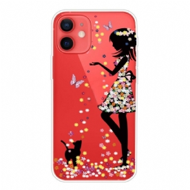 Hoesje voor iPhone 13 Mini Bloemenmeisje