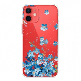 Hoesje voor iPhone 13 Mini Boeket Blauwe Bloemen