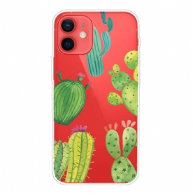 Hoesje voor iPhone 13 Mini Cactus Aquarel