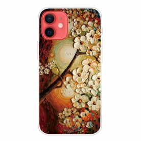 Hoesje voor iPhone 13 Mini Flexibele Bloemen