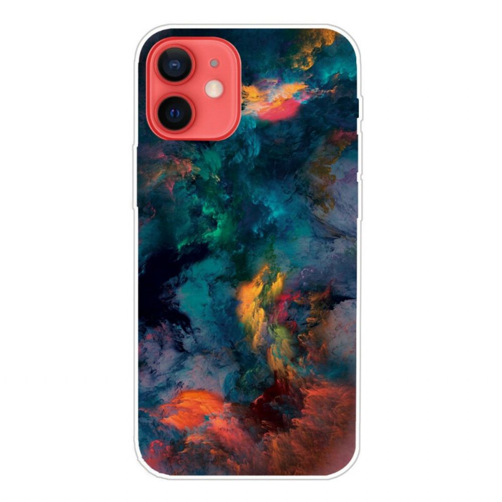 Hoesje voor iPhone 13 Mini Gekleurde Wolken