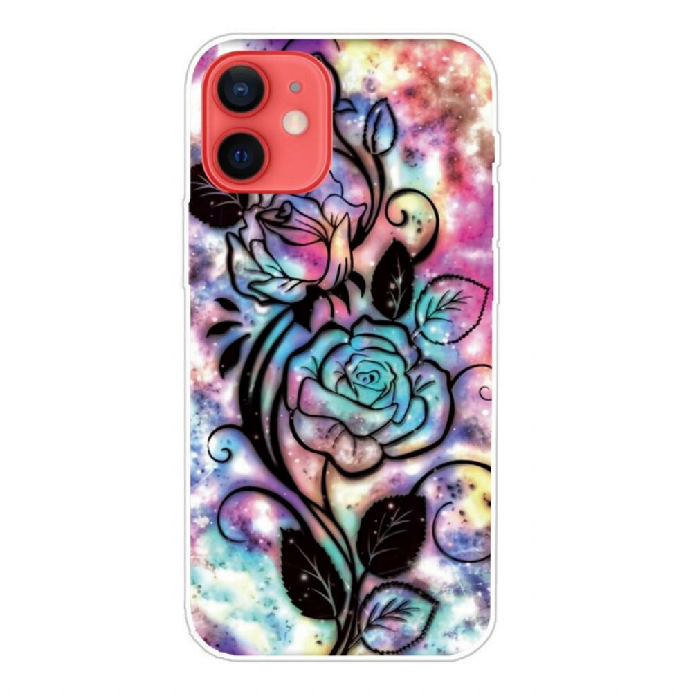 Hoesje voor iPhone 13 Mini Grafische Bloem