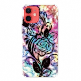 Hoesje voor iPhone 13 Mini Grafische Bloem