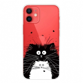 Hoesje voor iPhone 13 Mini Kijk Naar De Katten