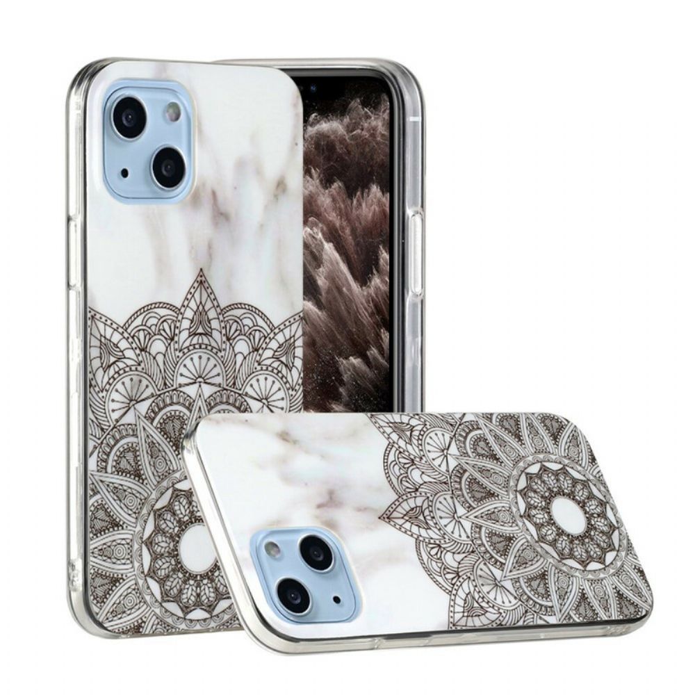 Hoesje voor iPhone 13 Mini Marmeren Geometrieën