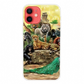 Hoesje voor iPhone 13 Mini Safaridieren