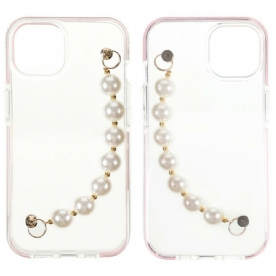 Hoesje voor iPhone 13 Mini Siliconen Armband Kralen