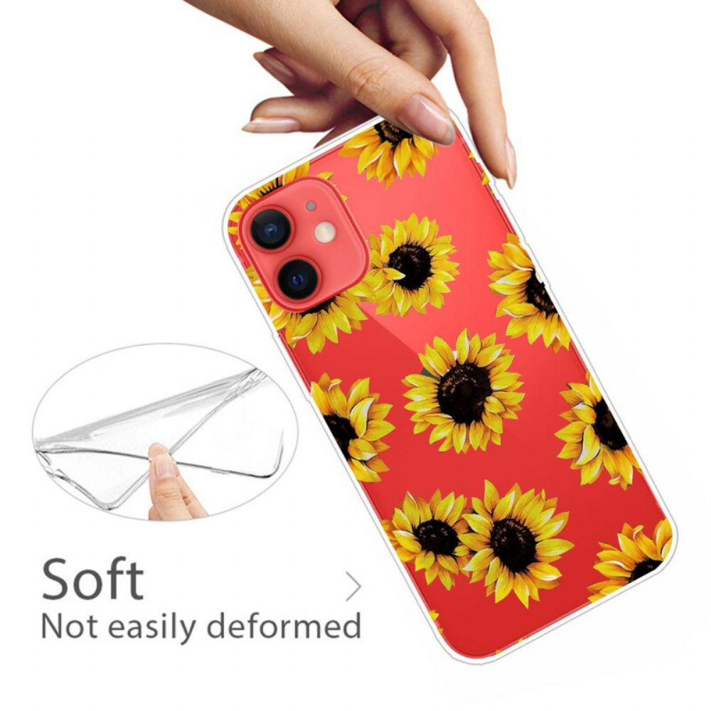 Hoesje voor iPhone 13 Mini Zonnebloemen