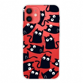 Hoesje voor iPhone 13 Mini Zwarte Muizen