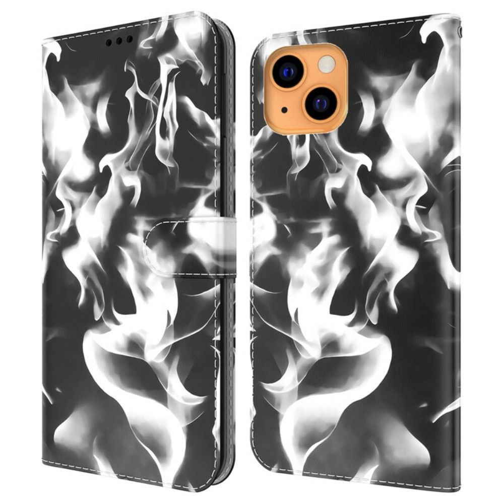 Leren Hoesje voor iPhone 13 Mini Abstract Patroon