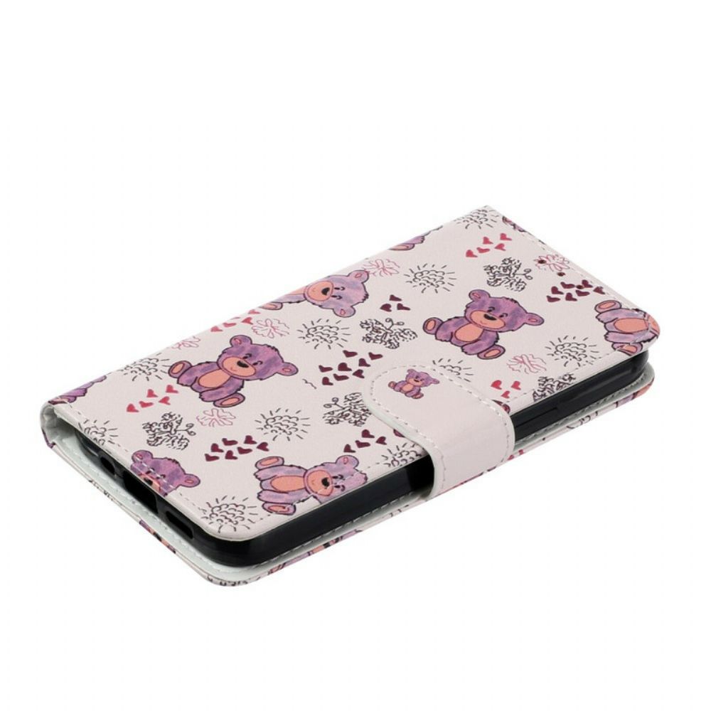 Leren Hoesje voor iPhone 13 Mini Alle Beren