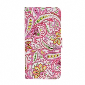 Leren Hoesje voor iPhone 13 Mini Kleurrijke Barok