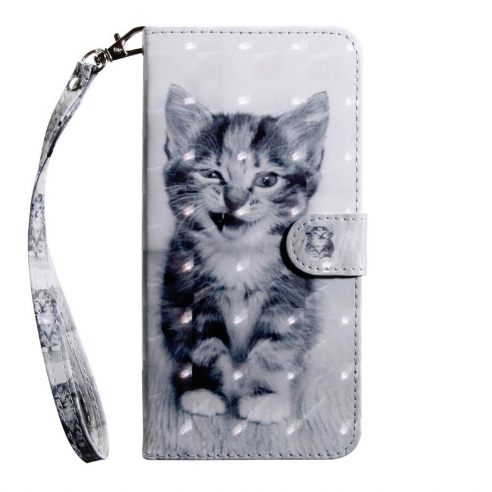 Leren Hoesje voor iPhone 13 Mini Lichtvlek Ignatius De Kitten