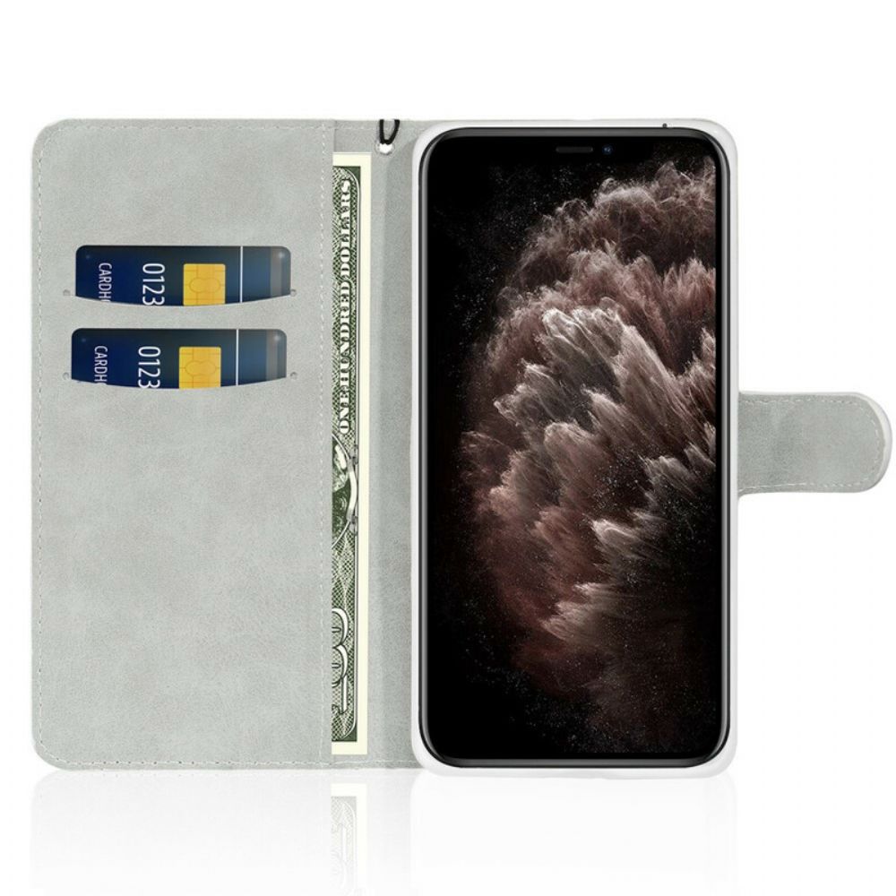 Leren Hoesje voor iPhone 13 Mini Pailletten S-ontwerp