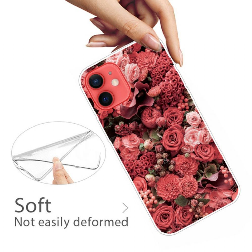 Telefoonhoesje voor iPhone 13 Mini Intense Bloemen