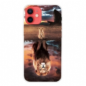 Telefoonhoesje voor iPhone 13 Mini Leeuwenwelp Droom