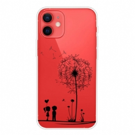 Telefoonhoesje voor iPhone 13 Mini Paardebloem Liefde