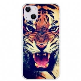 Telefoonhoesje voor iPhone 13 Mini Voorste Tijger