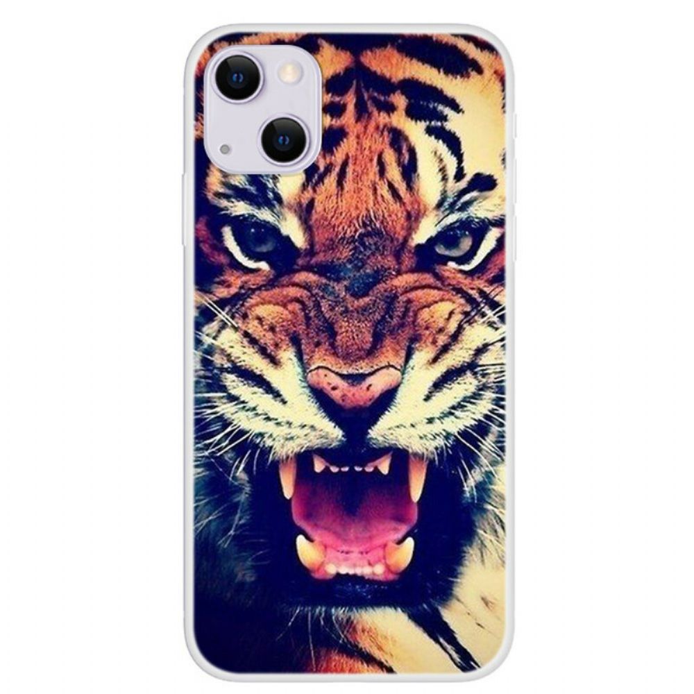 Telefoonhoesje voor iPhone 13 Mini Voorste Tijger