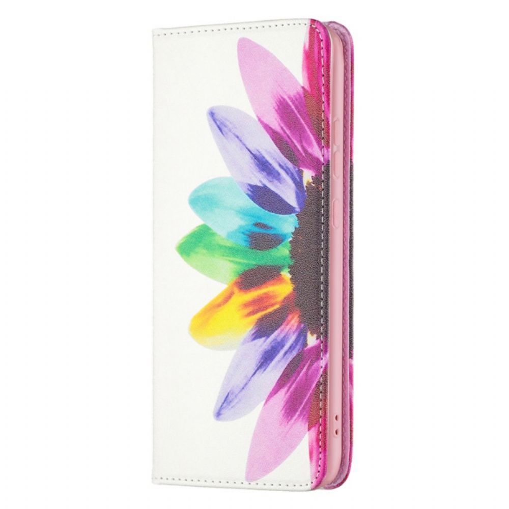 Bescherming Hoesje voor Samsung Galaxy A33 5G Folio-hoesje Aquarel Bloem