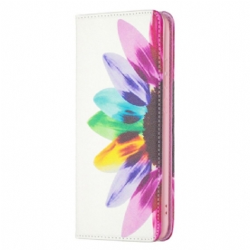 Bescherming Hoesje voor Samsung Galaxy A33 5G Folio-hoesje Aquarel Bloem