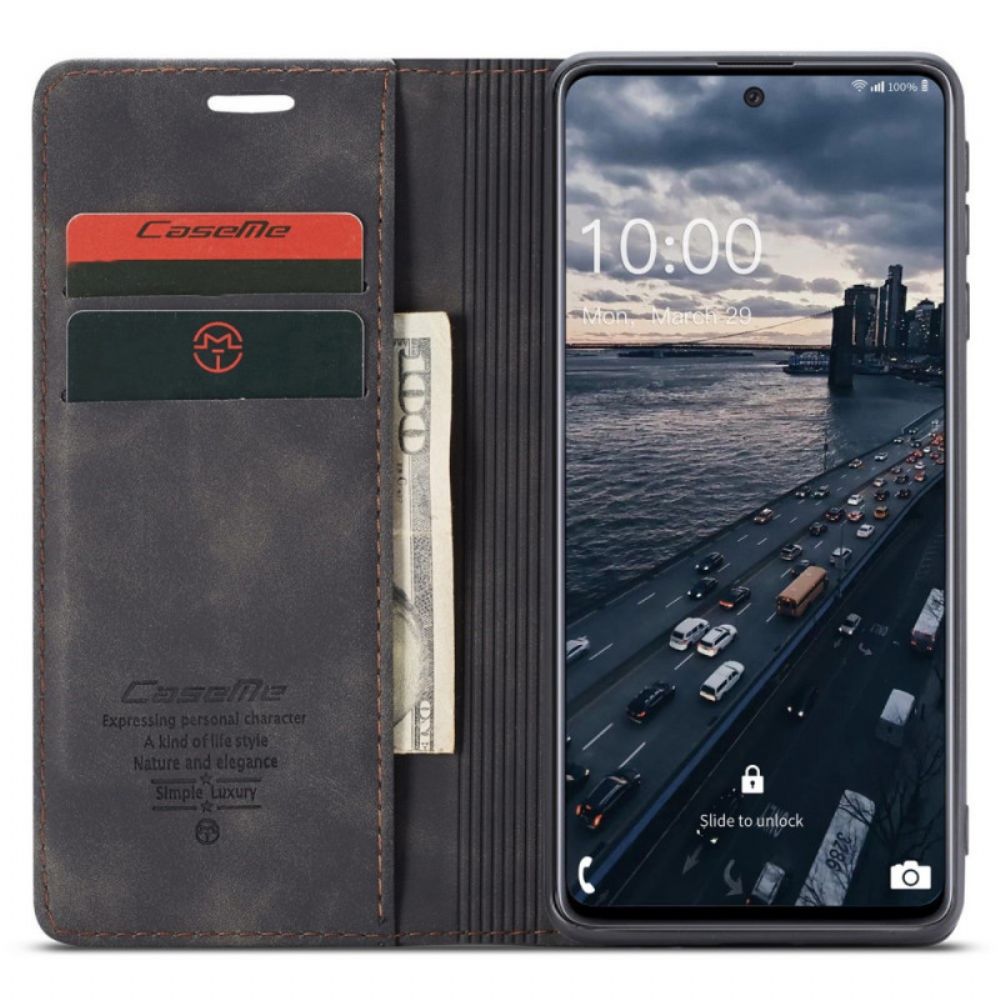 Bescherming Hoesje voor Samsung Galaxy A33 5G Folio-hoesje Caseme Kunstleer